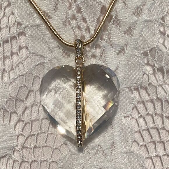 BELLA JACK CRYSTAL HEART ADJUSTABLE NECKLACE - Picture 9 of 14